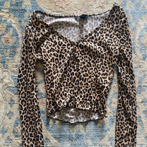 cheetah blouse forever 21